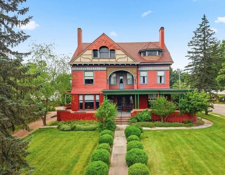 The George E. Cook Mansion: Landmark 1892 Queen Anne Victorian – Offered at $375,000