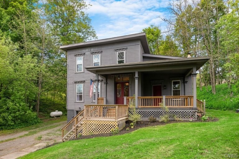 “The Academy Homestead: Restored 1853 Farmhouse on 5 Private Acres | $324,900”